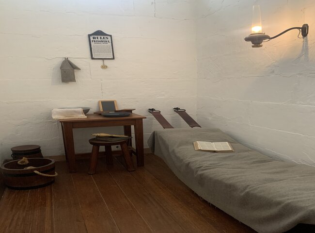 Convict cell in Port Arthurs separate prison