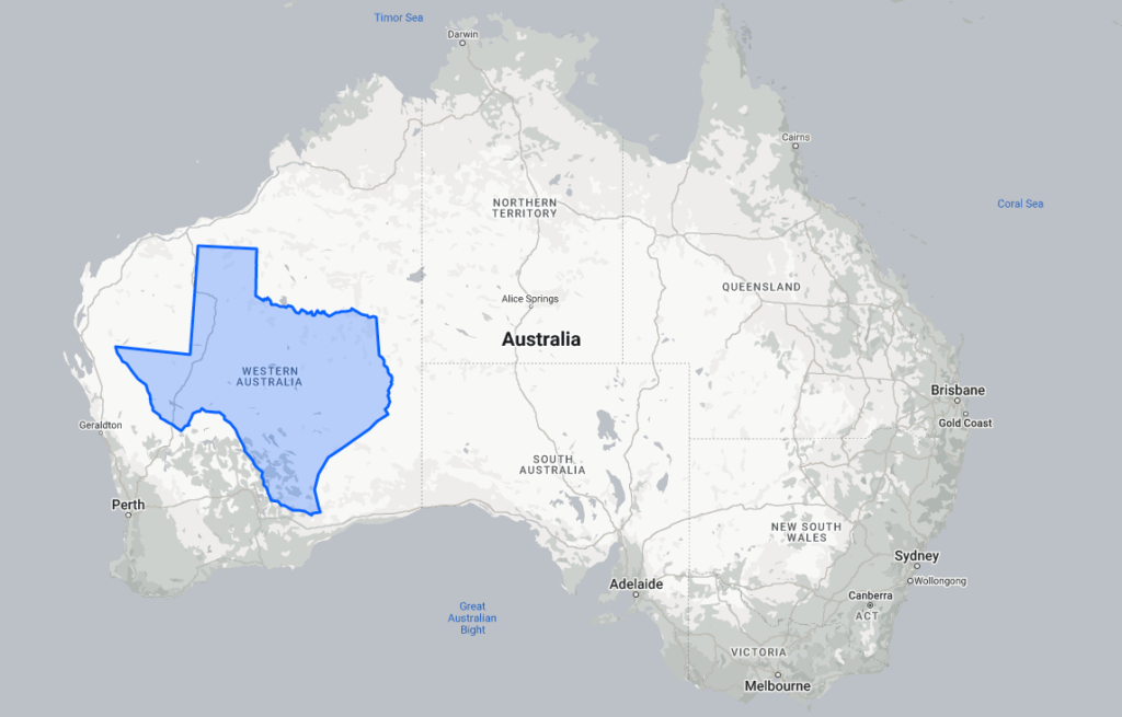 Image of Texas inside Western Australia
